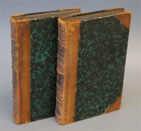 Faujas de Saint-Fond, Barthelemi - Voyage en Angleterre en Ecosse et aux Iles Hebrides, 2 vols, 8vo, half calf,